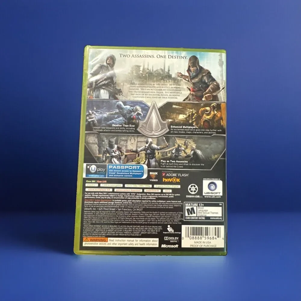 Signature Edition Assassins Creed Revelations For Xbox 360 Pre-Owned CIB